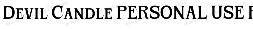 Devil Candle PERSONAL USE Regula字体转换